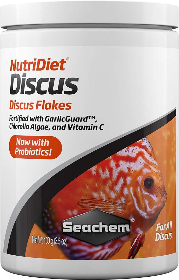 Seachem NutriDiet Discus Flakes - Fortified Ornamental Fish Food Supplement 100g (EXP 08/31/26)