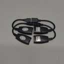 USB Over Cat6SNLLMZI USB RJ45 Extender Over Cat5/Cat5e/Cat6/Cat7/Cat8 Cable Extension Cable Connector Adapter - 2 Pairs