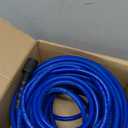 Kink Resistant 1/4" Pressure Washer Hose 50FT，3600PSI Power Washer Hose Replacement（M22-14mm）with 3/8" Quick Connect Adaptor for GreenWorks，Ryobi etc Household High-Pressure Washers