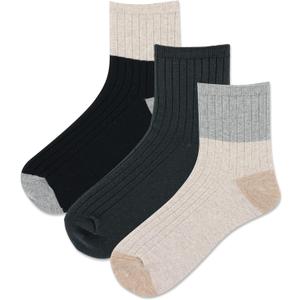 Hot Sox Women's Cute Conversation Starter Ankle Socks-1 Cool & Fun Fashion Novelty Gifts, Assorted Colorblock (3 Pairs),  9-11 Hot Sox Women's Cute Conversation Starter Ankle Socks-1 Cool & Fun Fashion Novelty Gifts, Assorted Colorblock (3 Pairs),  9-11
