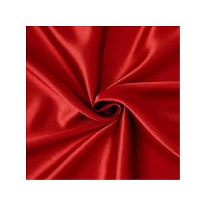 silky red fabric