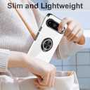 Tnarru Designed for Google Pixel 9 Pro XL Clear Case with Stand [Magnetic Ring Holder Kickstand] Soft TPU Bumper Non-Yellowing Anti-Scratch Lightweight Slim for Google Pixel 9 Pro XL Case Black