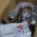 30" Vanity Light for Bathroom,4-Light Black and Gold Bathroom Vanity Light Over Mirror with Clear Glass Shade,Modern Brushed Wall Sconce for Dressing Room,Hallway,Kitchen. (Circle)