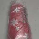 LUSHVIDA Christmas Tablecloth Rectangle - 60x84 inch Snowflakes Foil Print Pattern Washable Wrinkle Resistant Holiday Tablecloths for Christmas Family Gathering, Dining Room Table 130GSM