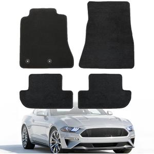 GXARTS Waterproof Car Floor Mats Carpet Full Set Fit for Ford Mustang 2015 2016 2017 2018 2019 2020 2021 2022 2023 2024 2025 | All-Weather Protection, Anti Sliding Backing