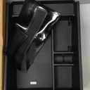 Center Console Organizer Compatible with 2025 2026 Nissan Murano SV/SL/Platinum Accessories, Custom-fit Armrest Storage Box Double-Layer Insert Tray Secondary Compartment Coin Holder ABS