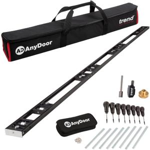 Trend AnyDoor Butt Hinge Template Kit, Adjustable from 2'6" to 9', Quickly and Accurately Rout Square or Radius Hinges in Wooden Doors and Frames, H/JIG/D9