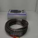 RIDGE WASHER Pressure Washer Hose 50 Feet X 3/8 Inch for Hot and Cold Water, 2-Wire Steel Braid Hose (R2), 3/8 Inch Quick Connect, 6000 PSI