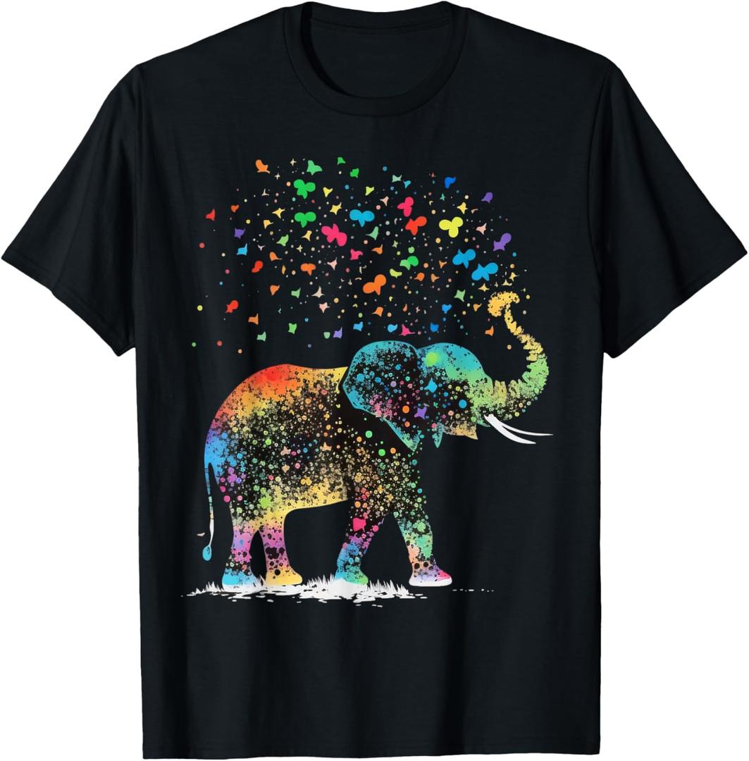 Cute Elephant Lover Animal on Elephant T-Shirt. M Size