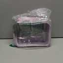 SANHECUN traveling toiletry case clear cosmetics case makeup bag (Purple, Small)
