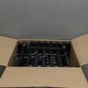 HOUSE DAY Black Pants Hangers 50 Pack, 12 Inch Skirt Hangers with Non-Slip Big Clips and 360 Swivel Hook, Heavy Duty Slim Plastic Pant Hanger, Space Saving Clip Hanger for Pants, Skirts, Shorts