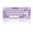 MageGee SKY81 75% Mechanical Gaming Keyboard, Gasket Hot Swappable Wired Custom Creamy Keyboard with 5-Layer Sound Dampening, Knob Control, RGB Backlit, NKRO for Win/Mac (Violet, Violet Switch)