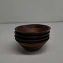 AIDEA Acacia Wooden Serving Bowls, 7 Inch Set of 4 for Salad, Soup, Noodle and More 