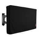 iBirdie Outdoor TV Cover 52 to 55 inch Weatherproof, Cover Size 52''L x 31''H, Waterproof for Outside Flat Screen 52 to 55 inch TV, Black, 600D Thick Fabric Screen Protector with Bottom