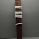 Wall-Mounted Coat Rack 'Toke' - Modern Design Coat Rack with Hidden Wall Hooks - Solid Wood Veneer Panel Coat Hanger - Oak, Dark