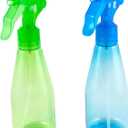 Set of 2 Colorful Mini Fine Mist Spray Bottles (6 Oz), Food Safe Plastic