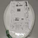 KOHLER 4636-RL-0 Cachet ReadyLatch Elongated Slow Close Toilet Seat, Soft Close Toilet Seat Quiet Lid, Contoured Grip-Tight Bumpers Installation Hardware, Apartment Essentials, White