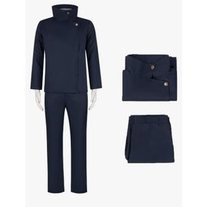 Fushiguro Megumi Costume Cosplay Suit Uniform Full Set With Wig, L