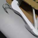 HOUSE DAY White Wooden Hangers 10 Pack, Solid Wood Hanger with Non Slip Pant Bar, Heavy Duty Wooden Coat Hanger for Closet, Smooth Finish Wood Clothes Hangers for Shirts, Suits Jackets, Dress