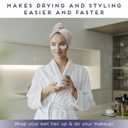 2 Pack Microfiber Hair Towel Wrap for Women, Anti Frizz Quick Drying Hair Turban for All Hair Style, Absorbent and Lightweight (Beige)