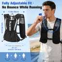 Zacro Running Hydration Vest Backpack, Running Vest with 2L Water Bladder for Men Women, Lightweight Water Backpack for Running, Hiking, Climbing, Camping, Cycling