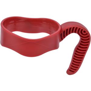 Comfortable Mug Handle, Plastic Anti Slip Jug Carrier Handle, Travel Mug Handle Attachment for 20oz-30oz Jugs, Bottles, and Tumblers (Red)