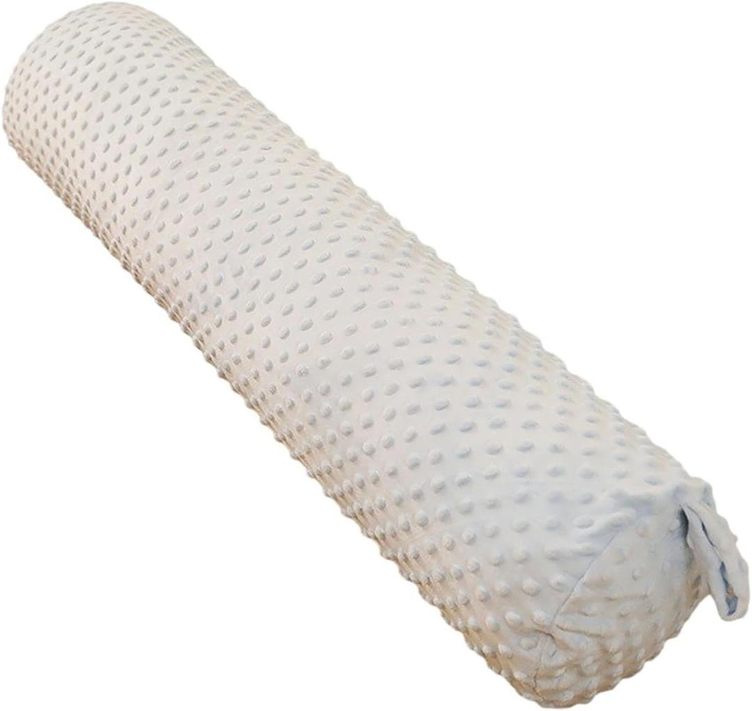 Cylindrical Cervical Neck Roll Pillow, Bolster Pillow, Lumbar Support Long Support for Sleeping | Bolster for Bed, Couch, Legs, Back and Yoga(Light Blue, 100cmx18cm)