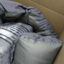 2 Pack 76 x 22 x 4.7" Waterproof Chaise Lounge Chair Cushion Outdoor Gray