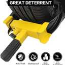 KAYCENTOP Universal Wheel Lock, Security Trailer Wheel Lock Anti Theft Tire Lock, Heavy Duty Wheel Clamp Adjustable for Trailers SUV Golf Cart Boats ATV Great Deterrent Bright Yellow/Black, 3 Keys