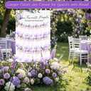 Pinkunn Purple Floral Wedding Seating Chart with Easel Display Stand 15.8 x 23.6 Inch Rustic Wooden Seating Chart Board Please Find Your Seat Sign for Engagement Baby & Bride Shower Wedding Sign Decor