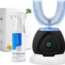 FULYA Automatic Toothbrush with Teeth Whitening Mousse, Auto Tooth Brush for Adult, 360 Sonic Toothbrushes Waterproof, Rechargeable Electric Tooth whitening Brush