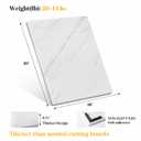 Koville Marble Cutting Board for Kitchen, 20x16 Inches Large Marble Slab Cheese Board, Rectangular Serving Board for Baking Charcuterie Pastry, Natural Stone Board for Countertop(White)