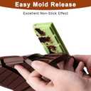 Husfunov Chocolate Bar Mold,Non-Stick Chocolate Molds, 100% Food Grade Silicone Deep Mold for Dubai Pistachio Rod, Candy, Snacks,Knafeh Pistachio Rod and More(5 Snap)
