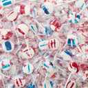 Patriotic Lollipops, Nut free, Parade Candy by Candy Creek, Red Raspberry & Blueberry Blast, 230 Count (BBD: 03/01/2027)