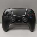 BETMI Wireless Controller for PS-5/Pro/Slim/PC,Bluetooth Gaming Controller with Hall Joysticks/LED Channel Light/Turbo/6-Axis Gyro/Dual Vibration/Touchpad/3.5mm TRRS Audio Jack/Speaker Function(Black)