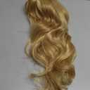 Blonde Wig for Women Long Strawberry Blonde Wavy Wigs with Bangs Mix Platinum blonde Layered Synthetic Fluffy Wig Halloween,Costume,Cosplay,Daily Use