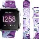 Watch Bands Compatible for Versa 2/Versa, Soft Silicone Cute Fadeless Sport Strap Replacement for Women Men