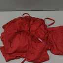 Avidlove Women Cami Pajama Set Modal Sleepwear Lace Trim Short PJ Set with Shorts (Large, Burgundy Red)