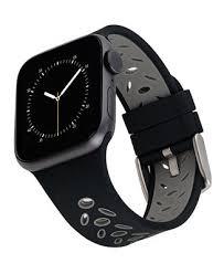 WITHit Black and Grey Silicone Sport Band designed for Apple Watch® 42mm (Series 10) & 38/40/41mm
