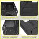 Engine Splash Shield for 2011-2020 Toyota Sienna 2.7L 3.5L, Under Engine Cover Protector, Direct Replacement Mud Guard with Access Hole
