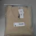 Womens Color Block Sweater Dress with Belt, Rolled Hem, Long Sleeve, V Neck, Knee Length, A Line, Oversized Knit Dress Fall (Size Small)