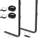 RVGUARD RV Tote Tank Carrier, RV Bumper Mount Tote Tank Holder with Straps & Anti-Slip Strip, RV Bumper Rack Fits Both 4"& 4-1/2" Bumpers