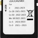 Forccord Latest Version Navigation SD Card Fits for 2021-2023 3 / CX5 / CX9 / CX30, 2022-2023 MX30 / CX50 Car GPS Navigation System for USA/CAN/MEX Maps TD2K-66-EZ1 Replacement Accessories