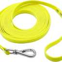 Long Leash Waterproof Training Longline Outdoor Dog Leash Great for Training, Beach, Yard, Play, Camping (50ft, yellow)