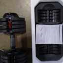 ALTLER 52LBS Single Adjustable Dumbbells Set Premium Rubber Coated Dumbbell Set with Secure Locking Mechanism for Safe & Customizable Strength Training