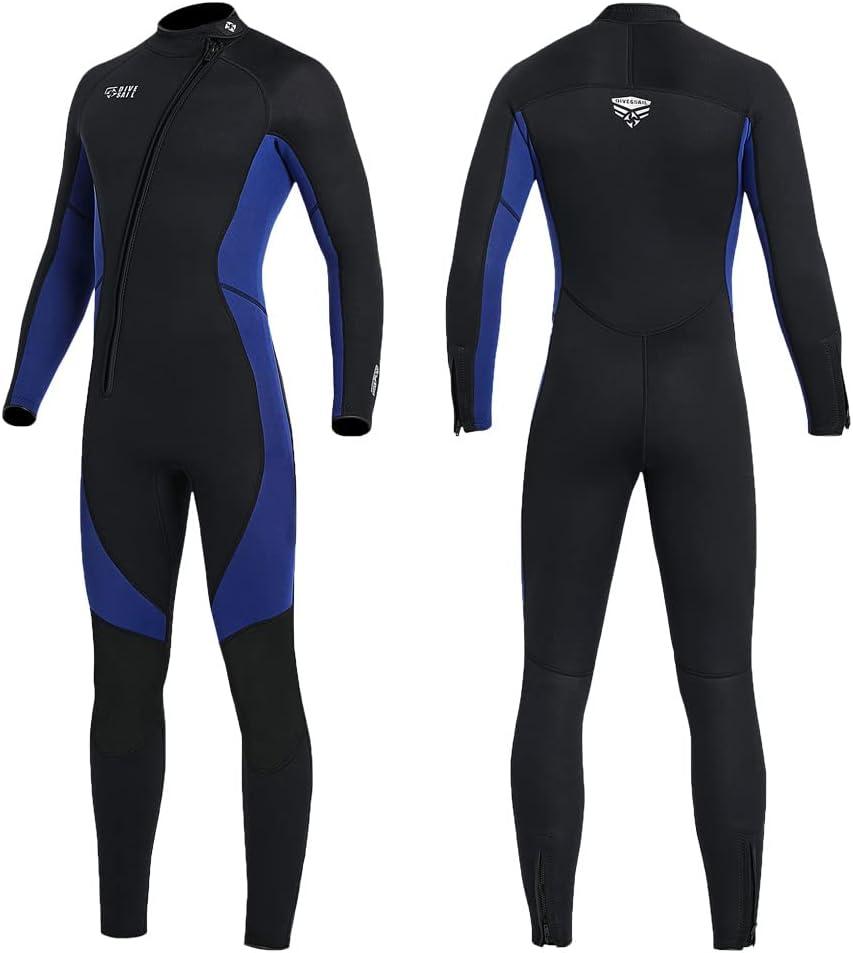 Wet Suits for Women Men Full Body 3MM Neoprene Wetsuit Diving Suit in Cold Water, Long Sleeves Front Zip Scuba Wetsuits One Piece Thermal Swimsuit for Surfing Snorkeling Kayaking Swimming Canoeing (XX-Large) Wet Suits for Women Men Full Body 3MM Neoprene Wetsuit Diving Suit in Cold Water, Long Sleeves Front Zip Scuba Wetsuits One Piece Thermal Swimsuit for Surfing Snorkeling Kayaking Swimming Canoeing (XX-Large)