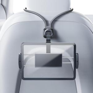 Car iPad Tablet Holder Back Seat Accessories for Tesla/Sport/Performance Seats, Rear Headrest Tablet Hanger Mount for Kids/Adults, Road Trip Essentials with Car TV/Entertainment Gadgets