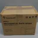 Bonsaii Safe Box with Key Lock, Steel Security Lock Box, 0.23 Cubic Feet, 9.06" W x 6.69" D x 6.69" H, Small Hidden Safe for Cash Jewelry