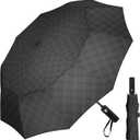 Satol 46/54/62 Inch Large Golf Umbrella, Windproof 10 Ribs Automatic Open/Close Oversize Double Canopy Vented Portable Folding Travel Umbrellas, UPF 50+ Sun & Rain Compact Umbrellas for Outdoor