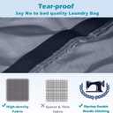 Heavy Duty Laundry Bag 2 Pack XL Nylon Laundry Bags with Straps, Washable Large Dirty Clothes Organizer with Drawstring Closure, Travel Washing Bag Fit a Laundry Hamper or Basket